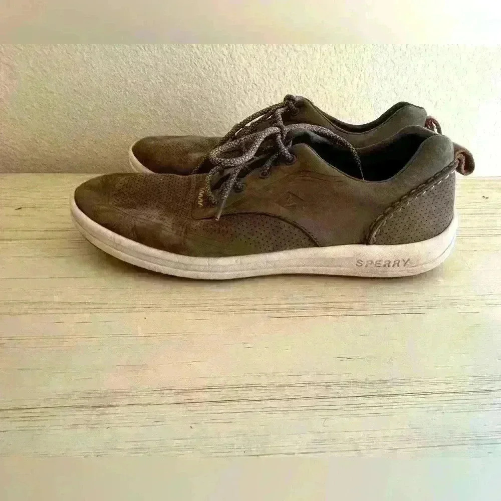 Sperry Top-Sider‎ Men's Brown Lace-Up Sneaker - Size 10, Casual Comfort